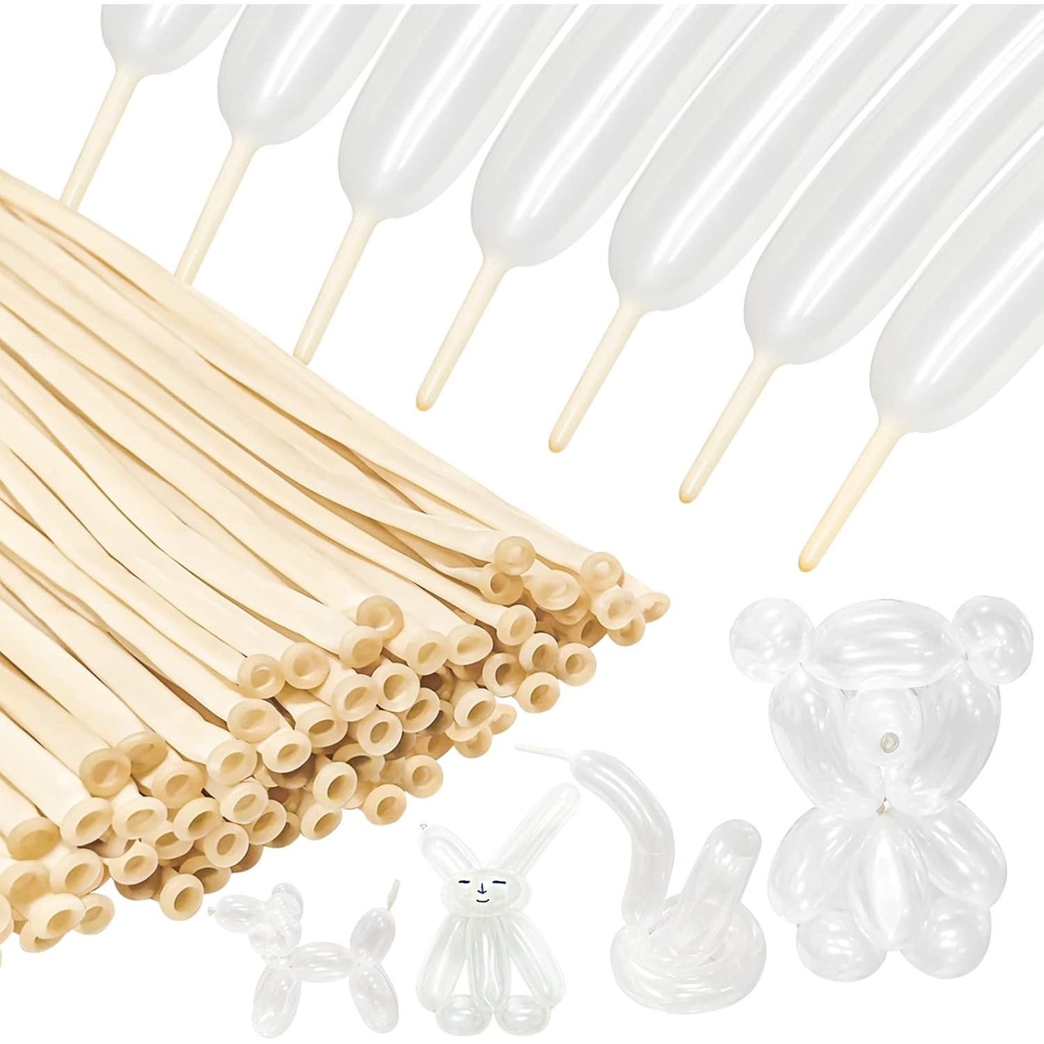 Balloon Arch Kit - 100 adet Kalınlaşma Uzun Balonlar Bağlama