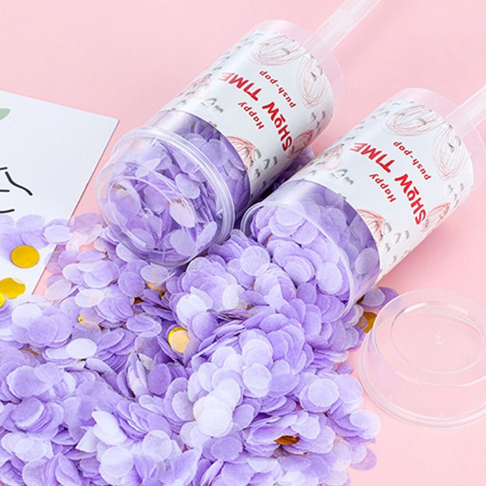 Confetti Cannon Tube - Elde Tutulan Yıldönümü Gelin Duşu Renkli