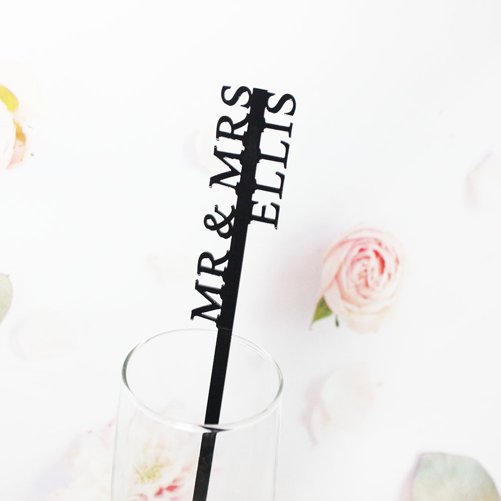 Centerpiece Stick - Kişiye Özel İçecek Karıştırıcıları Düğün İçecek