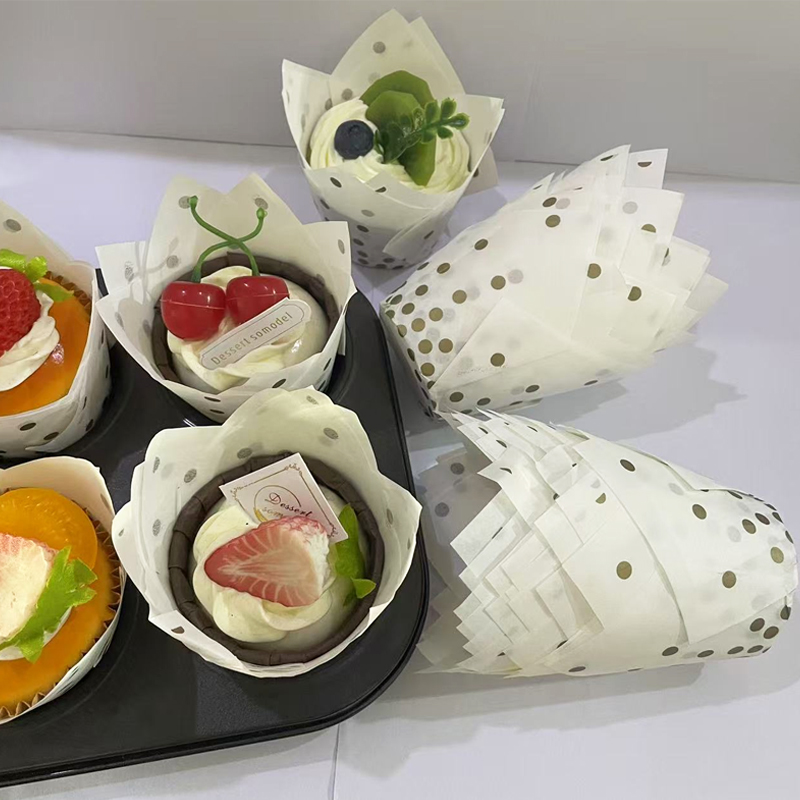 Event Supplies - 50 Adet/100 Adet Altın Nokta Lale