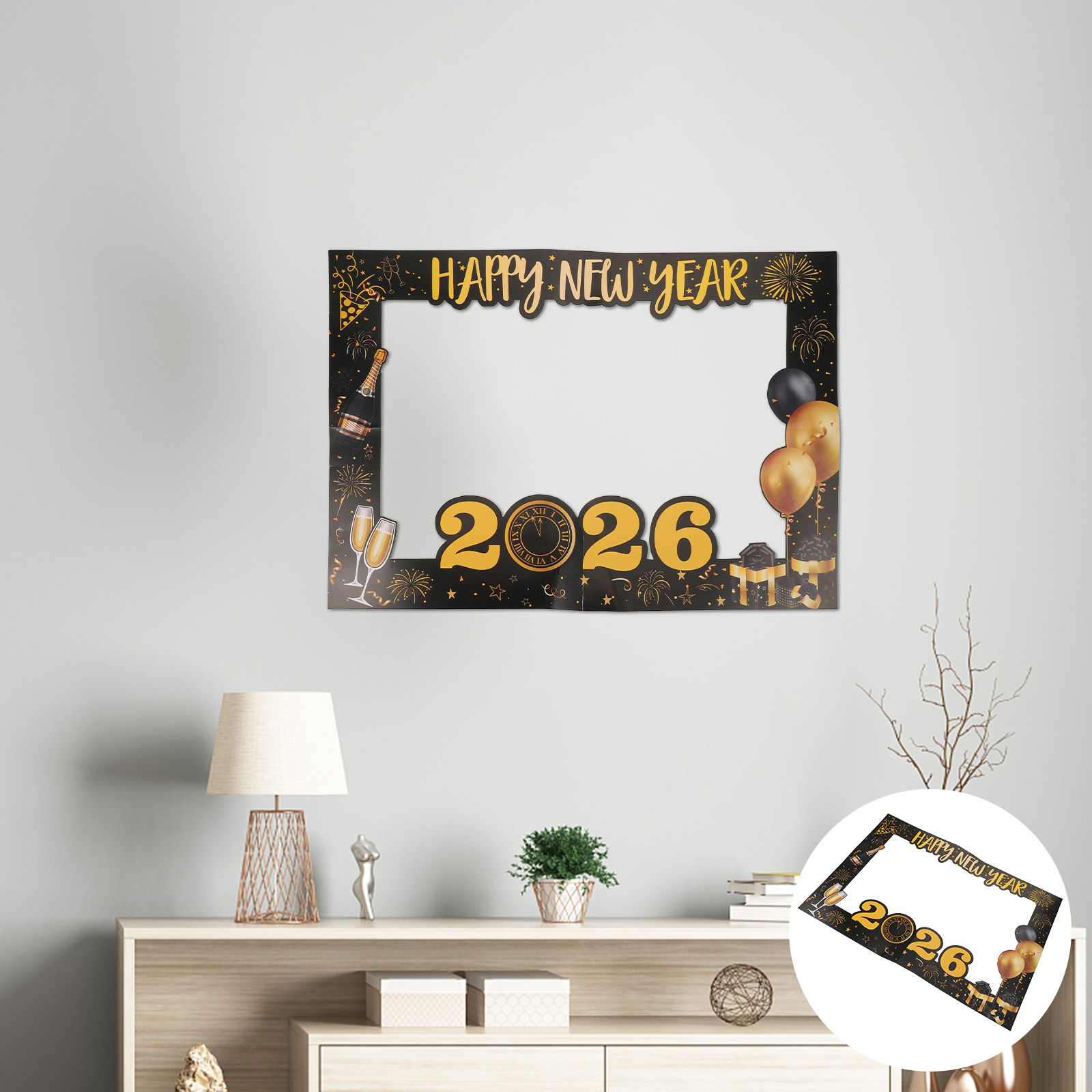 Photo Booth Frame - Büyük Boy El Tipi Karton Yeni