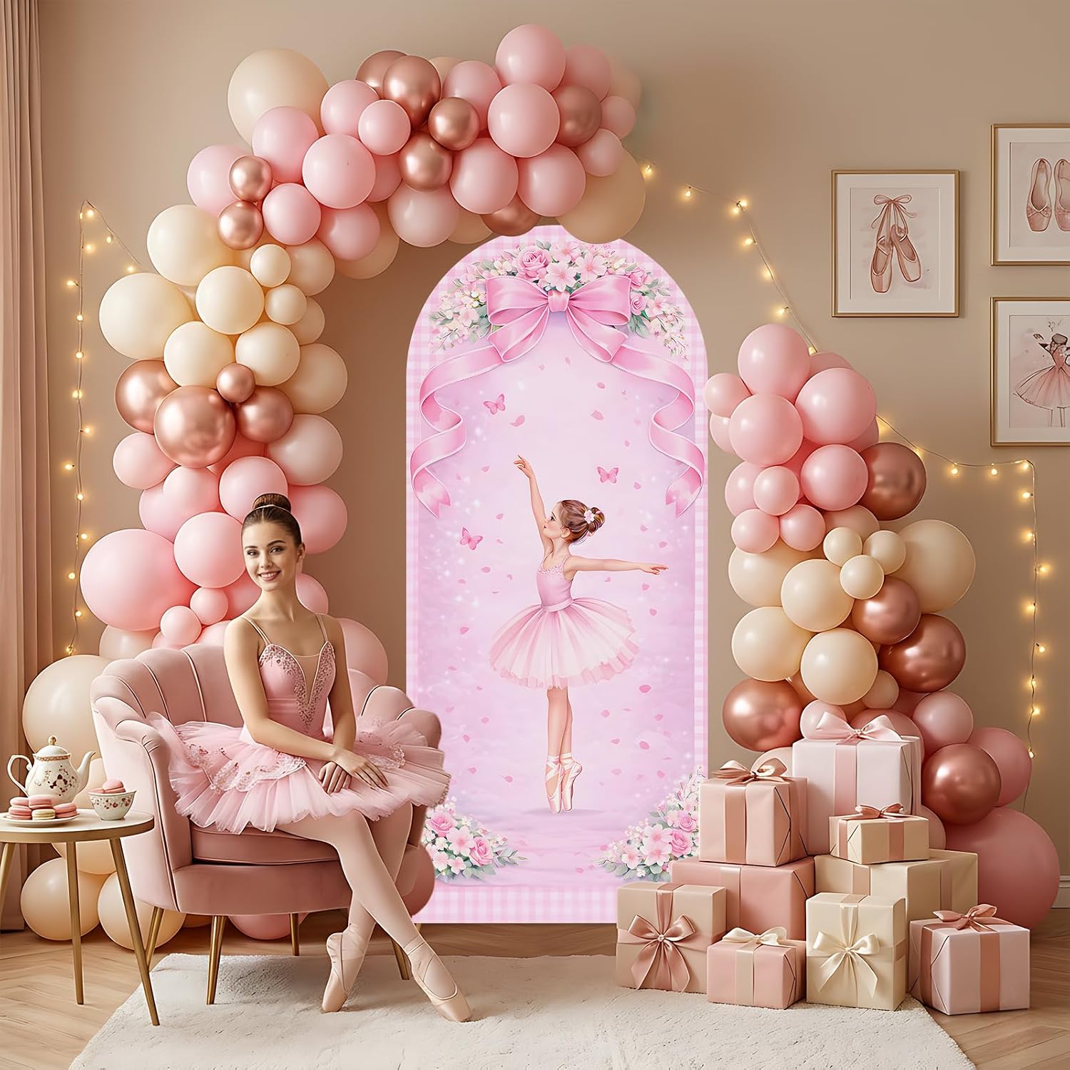 Özel 2 Taraflı Balerin Kemerli - Dessert Table Backdrop incelemesi ve fiyatı