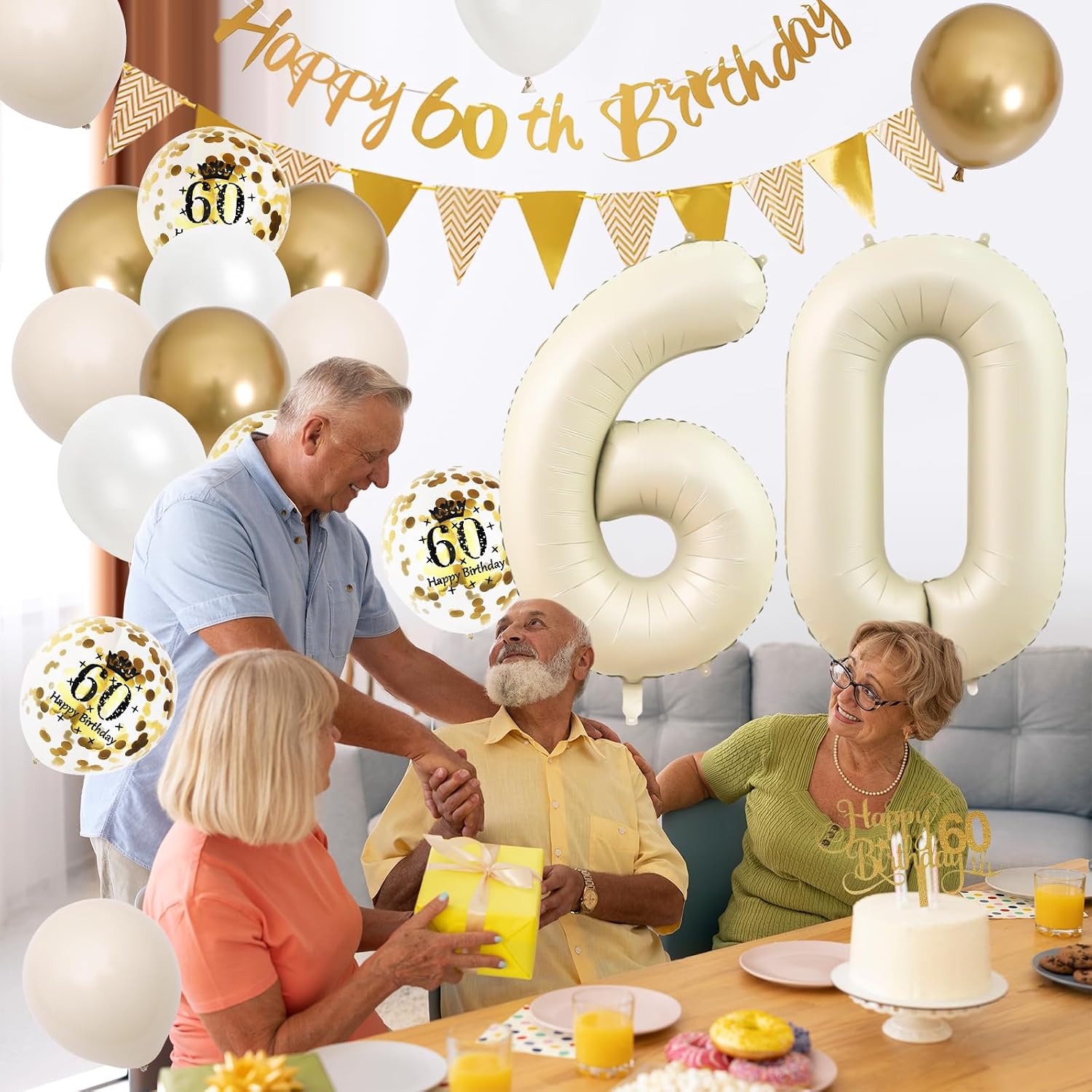 Kum Beyazı Altın 60. Doğum Gün - Party Banner Gold incelemesi ve fiyatı